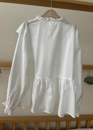 Красива ошатна бавовняна блуза кофта блузка для дівчинки від бренду next (некст).  9 років3 фото