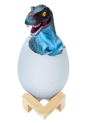 Светильник детский sunroz 3d dinosaur lamp лампа ночник динозаврик в яйце с пультом 16 вариантов rgb подсветки4 фото