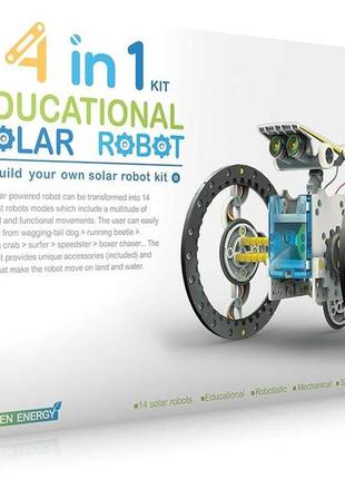 Робот конструктор 14 в 1 на сонячній батареї educational solar robot / навчальний конструктор іграшка дитячий10 фото