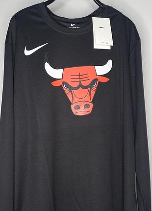 Лонгслів nba баскетбольна кофта тренувальна chicago bulls