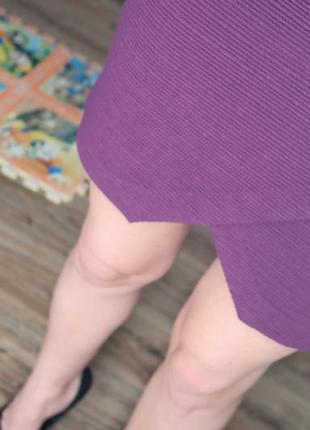 Фактурная юбка с асимметричным низом1 фото
