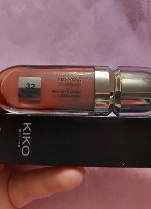 Kiko milano 3d hydra lipgloss смягчающий блеск для губ с эффектом 3d 32