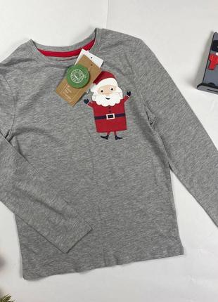 Новый новогодний реглан кофта серый c&a 98-104см