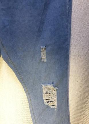 100% коттон. женские рваные джинсы boohoo5 фото