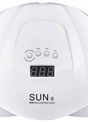 Лампа sun x54 white 54w uv/led для полимеризации white (5502)2 фото