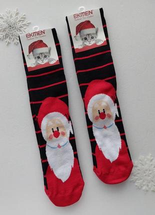 Жіночі високі зимові новорічні махрові шкарпетки ekmen 36-41р.туреччина.5 фото
