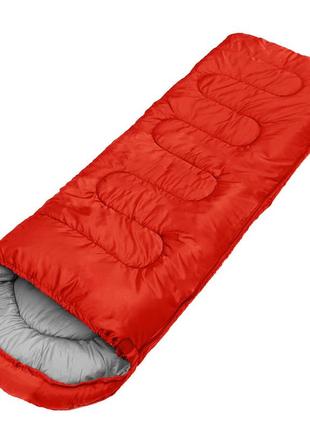 Спальний мішок зимовий (спальник) ковдра з капюшоном e-tac winter red2 фото