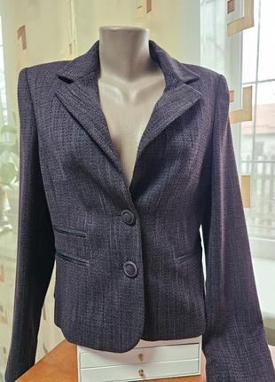 Однобортный приталенный пиджак пьер карден, базовый офисный пиджак3 фото