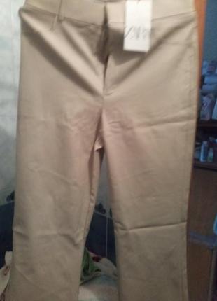 Брюки екокожа zara