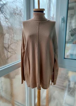Подовжений светр кашемір вовна віскоза