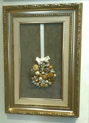Картина " новогодняя игрушка"