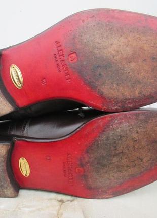 Шкіряні туфлі " alexander " 43 р. ( 28.5 см ). італія.4 фото