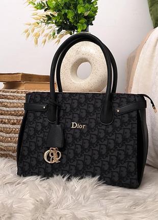 Сумка christian dior large bag black