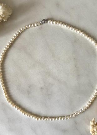 Колье из натуральных речных жемчужин (40 см)
