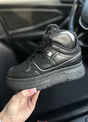 Теплі на хутрі кросівки на платформі кеди / евро зима кроссовки на платформе