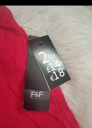 Нові яскраві червоні шорти для плавання f&f.7 фото