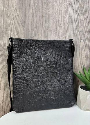 Сумка мужская кожаная, почтальонка, мессенджер, планшетка, барсетка