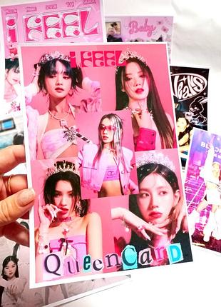 Постеры k-pop формат а5 а4 кей поп плакат фото blackpink stray kids j(i)-del открытка