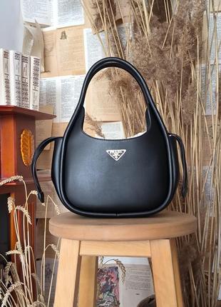 Сумка prada leather handbag black