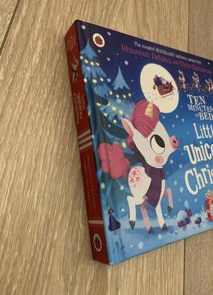 Книжка англійсько новорічна тверда ten minutes to bed: little unicorn's christmas2 фото