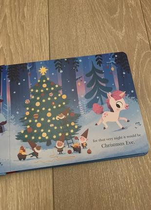Книжка англійсько новорічна тверда ten minutes to bed: little unicorn's christmas7 фото