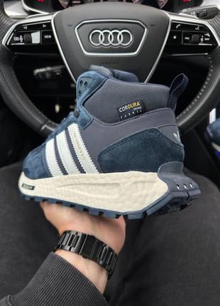 Adidas originals retropy e5 navy white fur7 фото