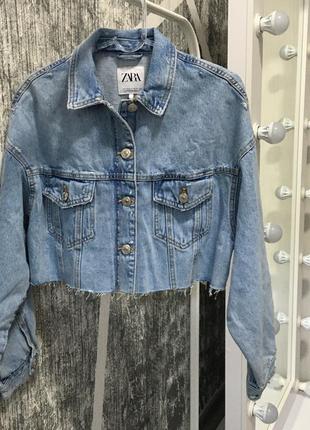Джинсовая куртка zara