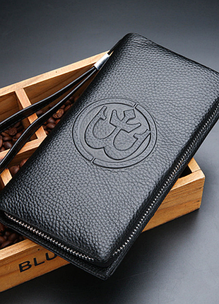 Кошелек кожаный, портмоне, клатч с отделом для телефона, барсетка