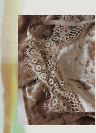 Новый роскошный топ velvet lace camel с ресничками оригинал boohoo asos3 фото