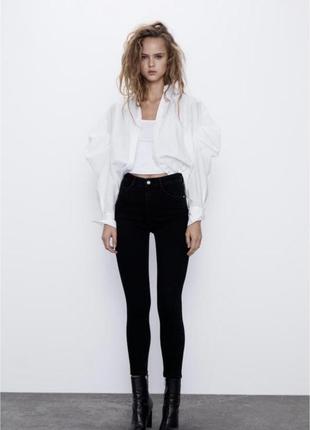 Черные джинсы zara / черные джинсы skinny zara2 фото