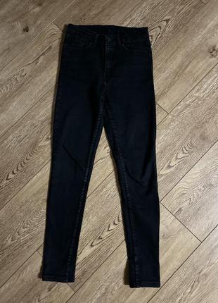 Черные джинсы zara / черные джинсы skinny zara3 фото