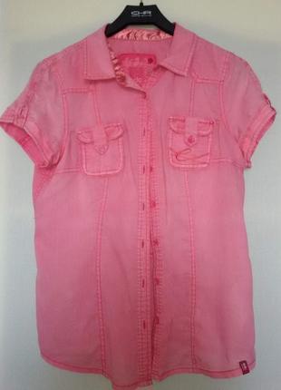 Sale розовая джинсовая рубашка #лето #обновление гардероба