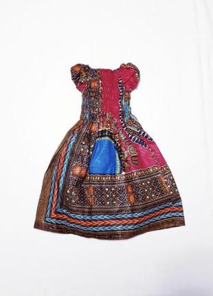 Нова сукня довга в африканському стилі з африканським принтом етно стиль