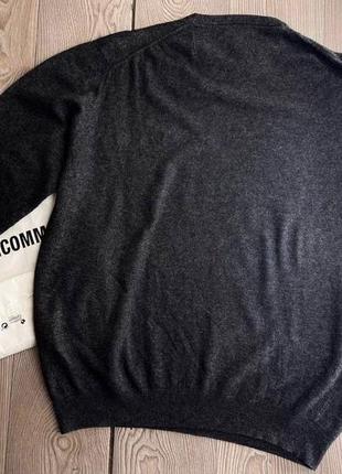 Шикарный шерстяной кашемировый свитер джемпер