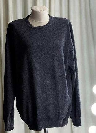 Шикарный шерстяной кашемировый свитер джемпер