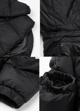 Schott down vintage leather vest puffer bomber jacket мужской бомбер9 фото