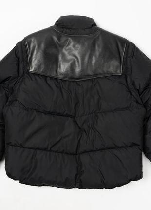 Schott down vintage leather vest puffer bomber jacket мужской бомбер7 фото