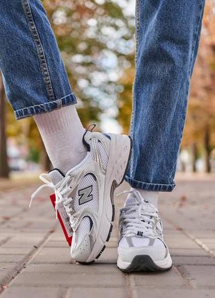 Кроссовки new balance 530 white silver premium, подойдут как для мужчин так и для женщин, очень удобные и легкие5 фото