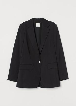 Классический приталенный чёрный пиджак жакет серного цвета скидка