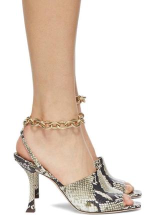 Jimmy choo off-white snake sae 90 sandals2 фото