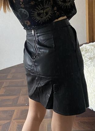 Шкіряна спідниця 4