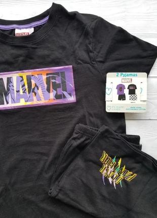 Primark іспанія підліткова піжама/ костюм для дому або на літо дачне marvel black panther