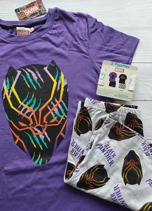 Primark іспанія підліткова піжама/ костюм для дому або на літо дачне marvel black panther