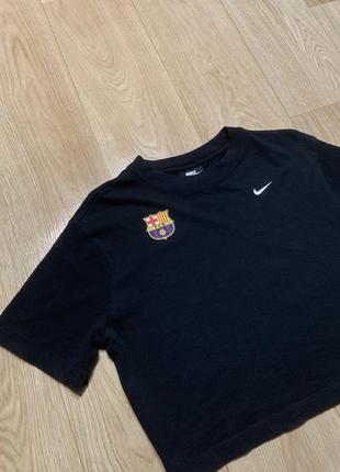 Nike fc barcelona ribbed футболка топ2 фото