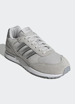Оригинальные кроссовки adidas серые трендовые стильные базовые спортивные женские обуви для бега 80-