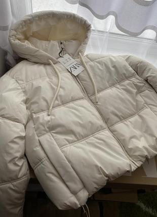 Пуховик zara/куртка зимова zara