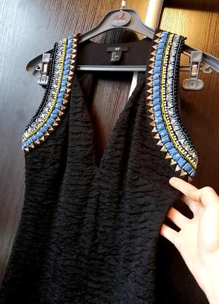 Шикарное, нарядное 😍новое, мягенькое платье сукня камни. h&amp;m6 фото