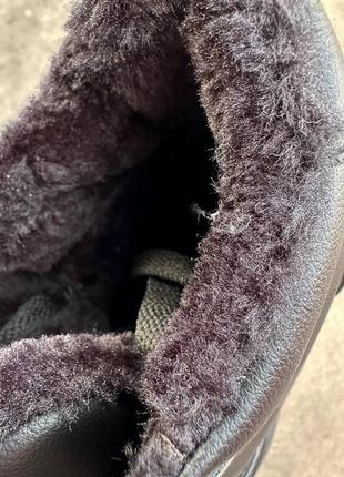 Кроссовки кеды сапоги ботинки женские зимние теплые на платформе на шнурках высокие7 фото