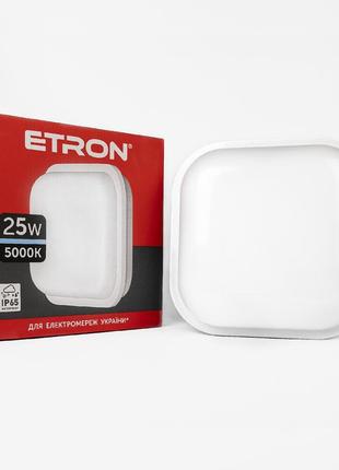 Світильник світлодіодний etron communal 1-ecp-510-s 25 w 5000 к ip65 square1 фото