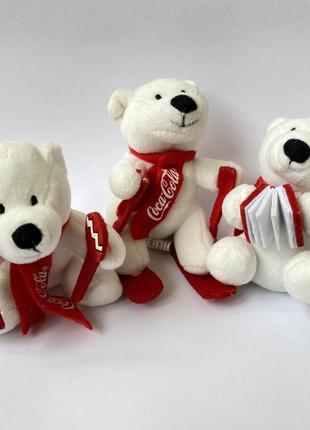 Мягкие игрушки мишки coca-cola мягкая игрушка белый полярный медведь